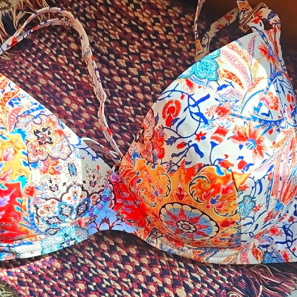 Moontide Floral Bikini Top